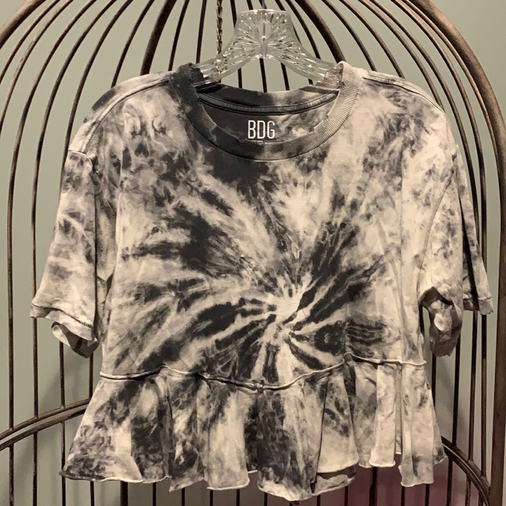 BDG Tie-Dyed Semi Cropped Top